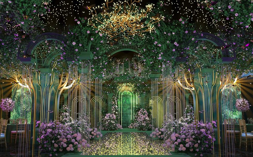 云县奇妙森林婚礼堂效果展示