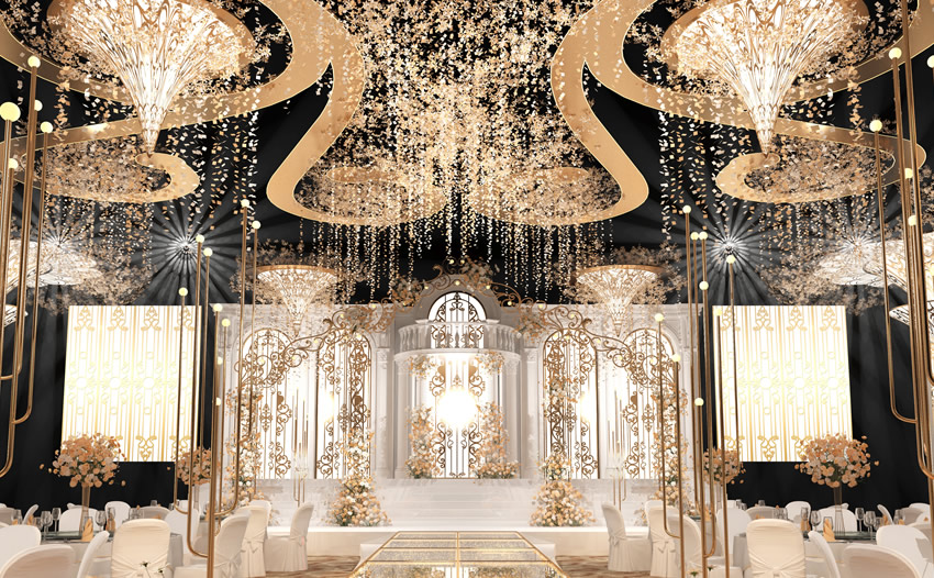 云县花木兰喜事汇金色大厅效果展示